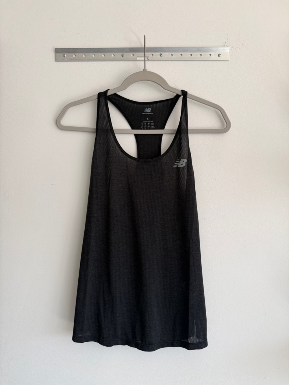 New Balance Black Racerback Performance Tank Top